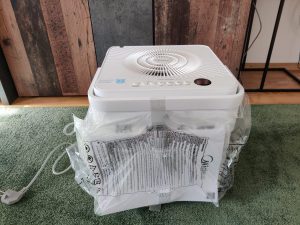 Midea Cube 20 Luftentfeuchter Verpackung von vorne