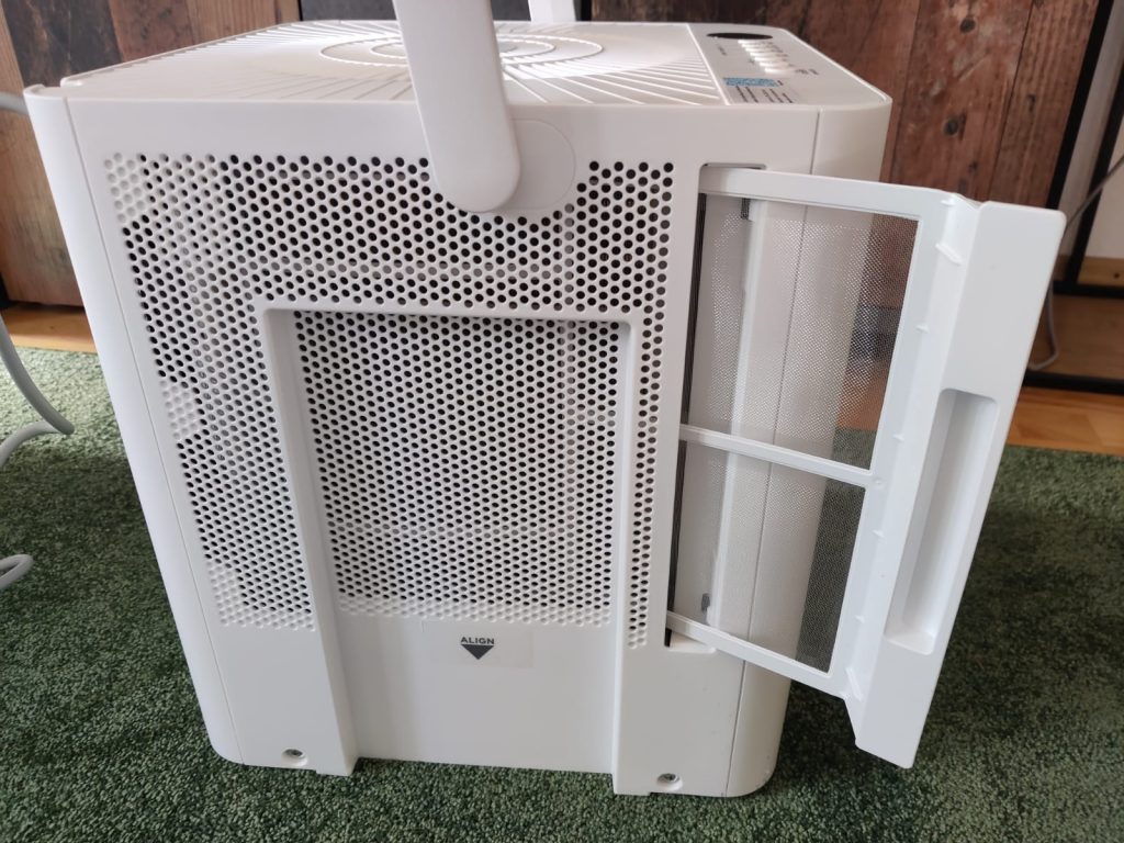 Midea Cube 20 Luftentfeuchter Filtereingang