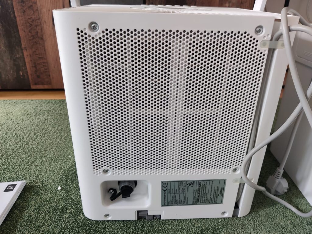 Midea Cube 20 Luftentfeuchter Kabelführung