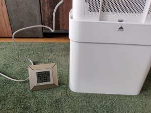 Midea Cube 20 Luftentfeuchter Luftfeuchtigkeit zu Beginn