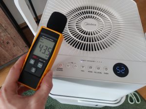 Midea Cube 20 Luftentfeuchter Lautstärke auf niedrigster Stufe