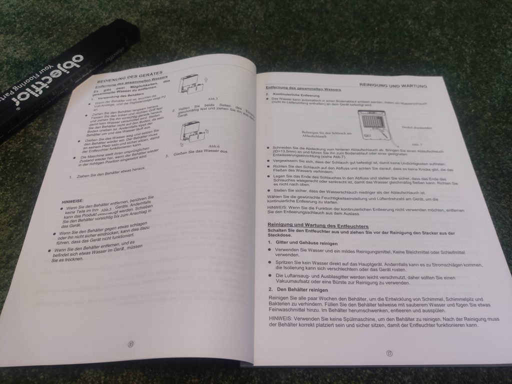 Comfee MDDN-12DEN7 Luftentfeuchter Bedienungsanleitung innen 2