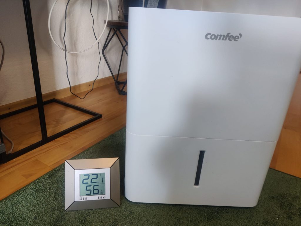 Comfee MDDN-12DEN7 Luftentfeuchter Luftfeuchtigkeit zu Beginn