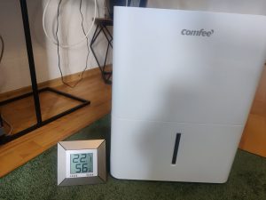 Comfee MDDN-12DEN7 Luftentfeuchter Luftfeuchtigkeit zu Beginn