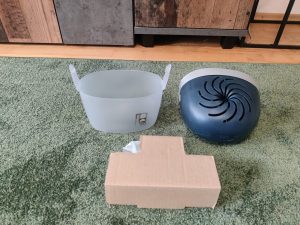 Pattex Aero 360º Luftentfeuchter in Einzelteilen