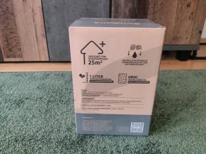 BonAura® AirOne Luftentfeuchter Verpackung mit Informationen