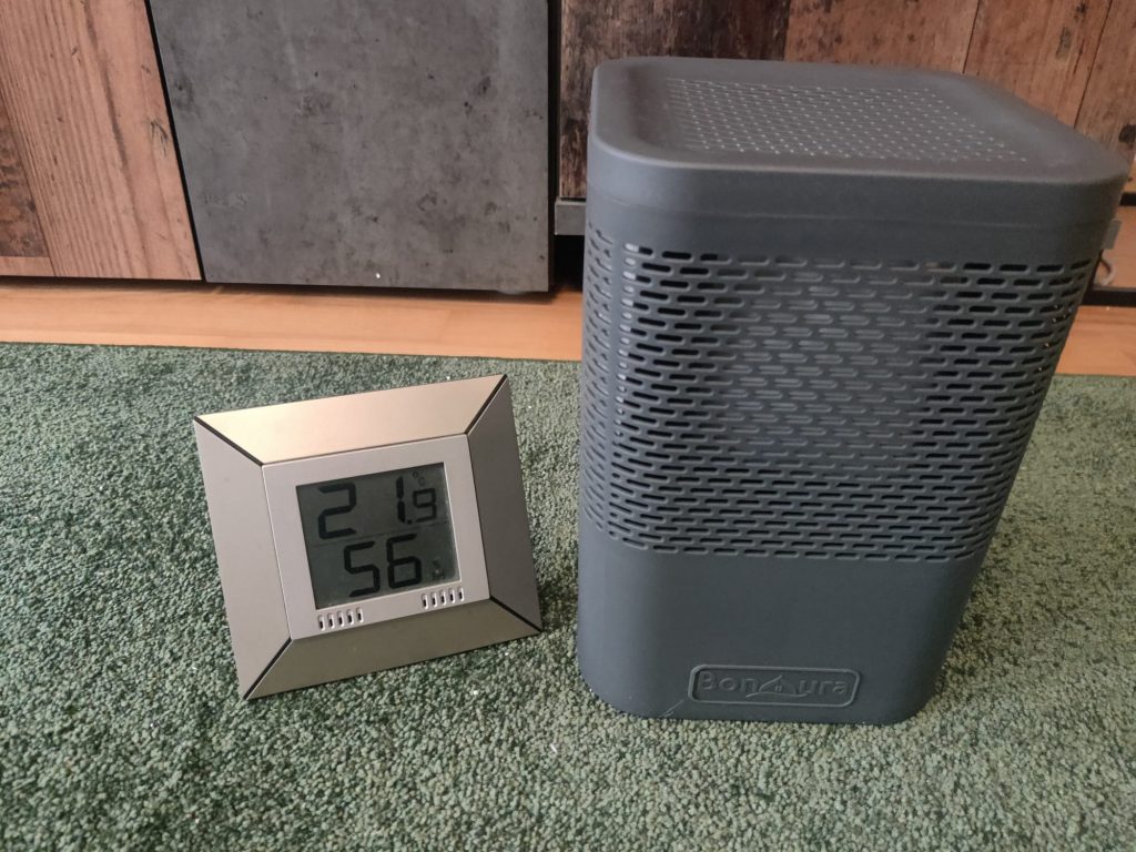 BonAura® AirOne Luftentfeuchter Luftfeuchtigkeit zu Beginn