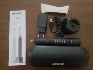 Zahnheld Schallzahnbürste GERO Lieferumfang