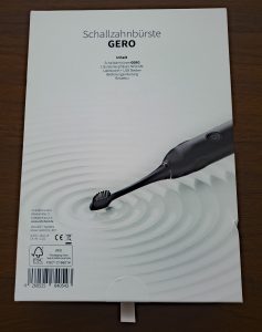 Zahnheld Schallzahnbürste GERO Verpackung Rückseite