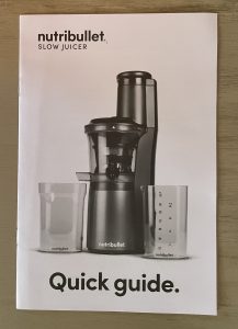 nutribullet NBJ500 Slow-Juicer Bedienungsanleitung
