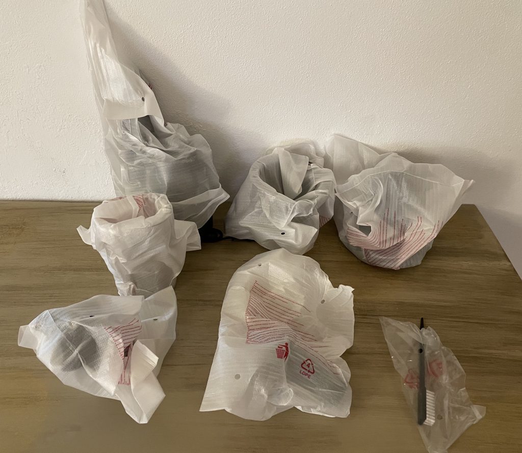 nutribullet NBJ500 Slow-Juicer alle Einzelteile in der Schutzfolie