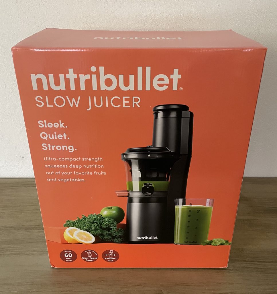 nutribullet NBJ500 Slow-Juicer im Karton von vorne