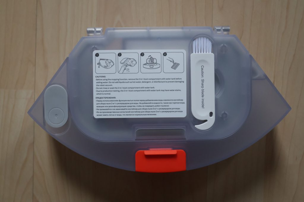Xiaomi E12 Staubsauger-Roboter Staub- und Wasserbehälter geschlossen