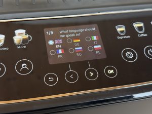 De'Longhi Magnifica Evo Next ECAM 310.60.B Kaffeevollautomat Inbetriebnahme Sprachauswahl