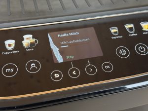 De'Longhi Magnifica Evo Next ECAM 310.60.B Kaffeevollautomat Anzeige Milchaufschäumen