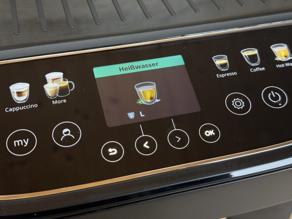 De'Longhi Magnifica Evo Next ECAM 310.60.B Kaffeevollautomat Anzeige Abfüllen heißes Wasser