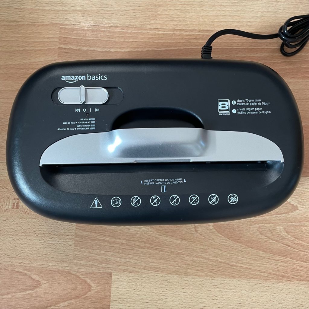 Amazon Basics Aktenvernichter Aufsatz