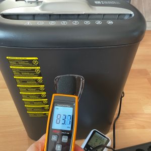 Amazon Basics Aktenvernichter Lautstärke