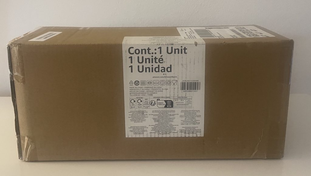 Amazon Basics Schnellkochtopf im Karton
