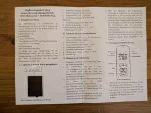 Anleitung der Beycold 900 Infrarotheizung (2)