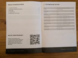 Anleitung der Heidenfeld HF-HP 100-3 Infrarotheizung geöffnet