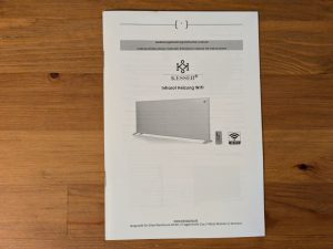 Anleitung der Kesser 350W Infrarotheizung
