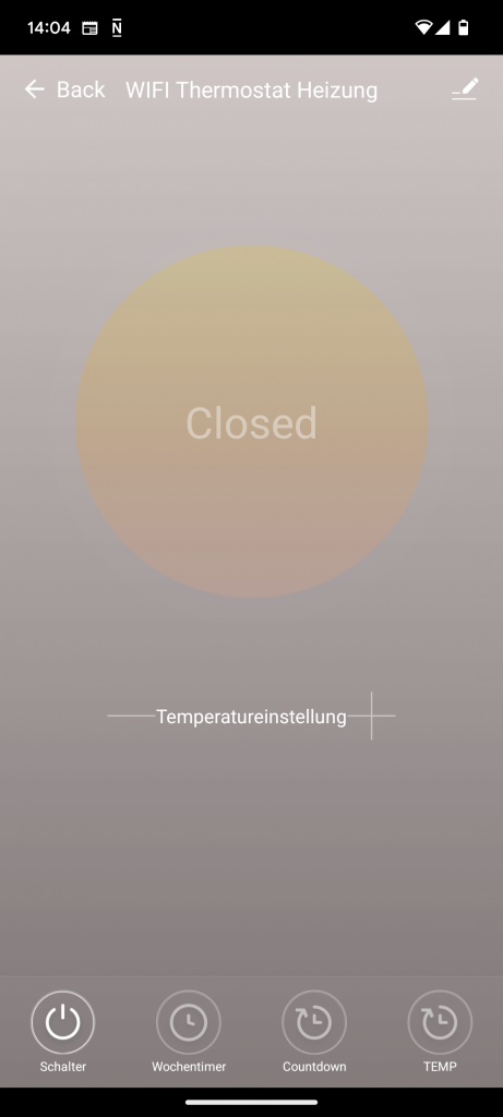 App der Beycold 900 Infrarotheizung