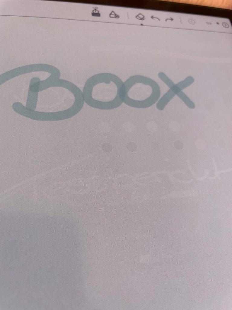 BOOX Note Air4 C eBook-Reader Ghosting-Effekt