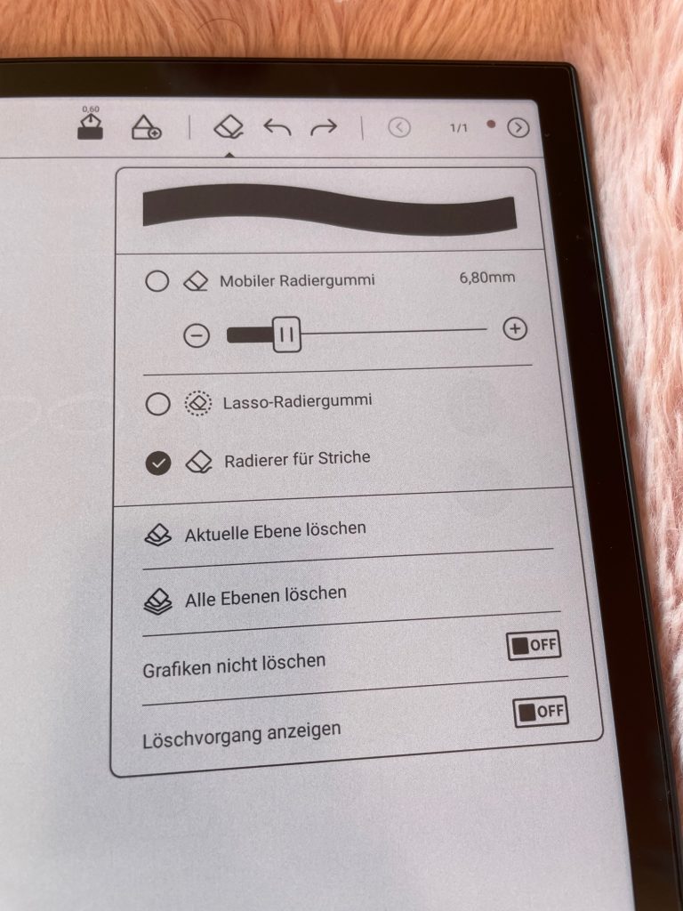 BOOX Note Air4 C eBook-Reader Radiergummi