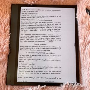 BOOX Note Air4 C eBook-Reader Schriftbild