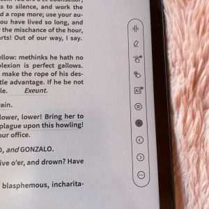 BOOX Note Air4 C eBook-Reader Seitenmenü