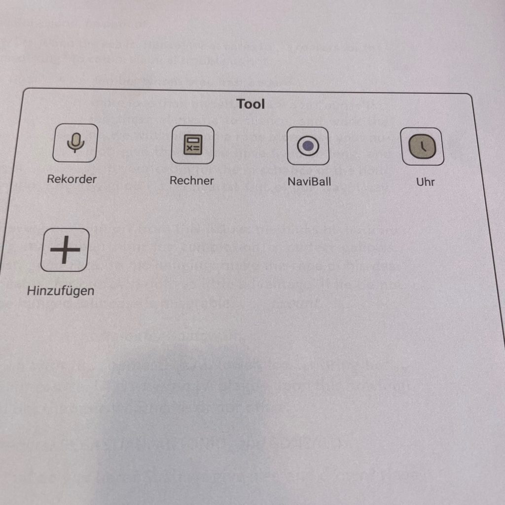 BOOX Note Air4 C eBook-Reader Werkzeuge