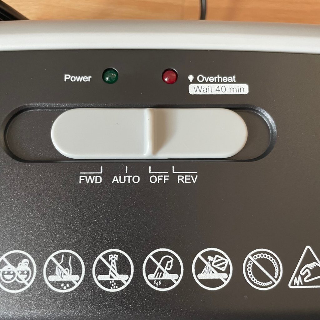 Bonsaii C237-B Aktenvernichter Schiebeschalter