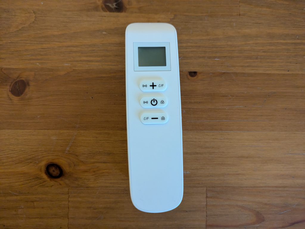 Fernbedienung der Beycold 900 Infrarotheizung
