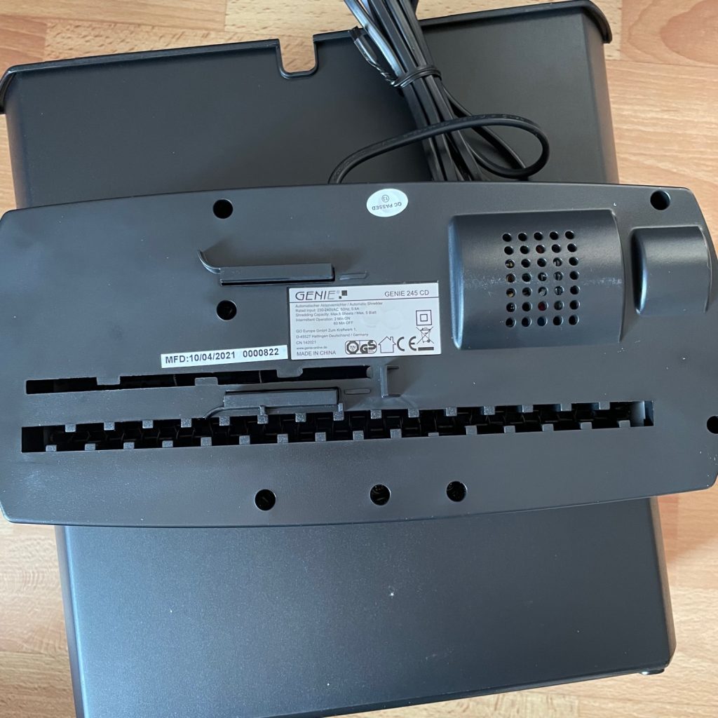GENIE 245 CD Aktenvernichter Schneidwerkzeug