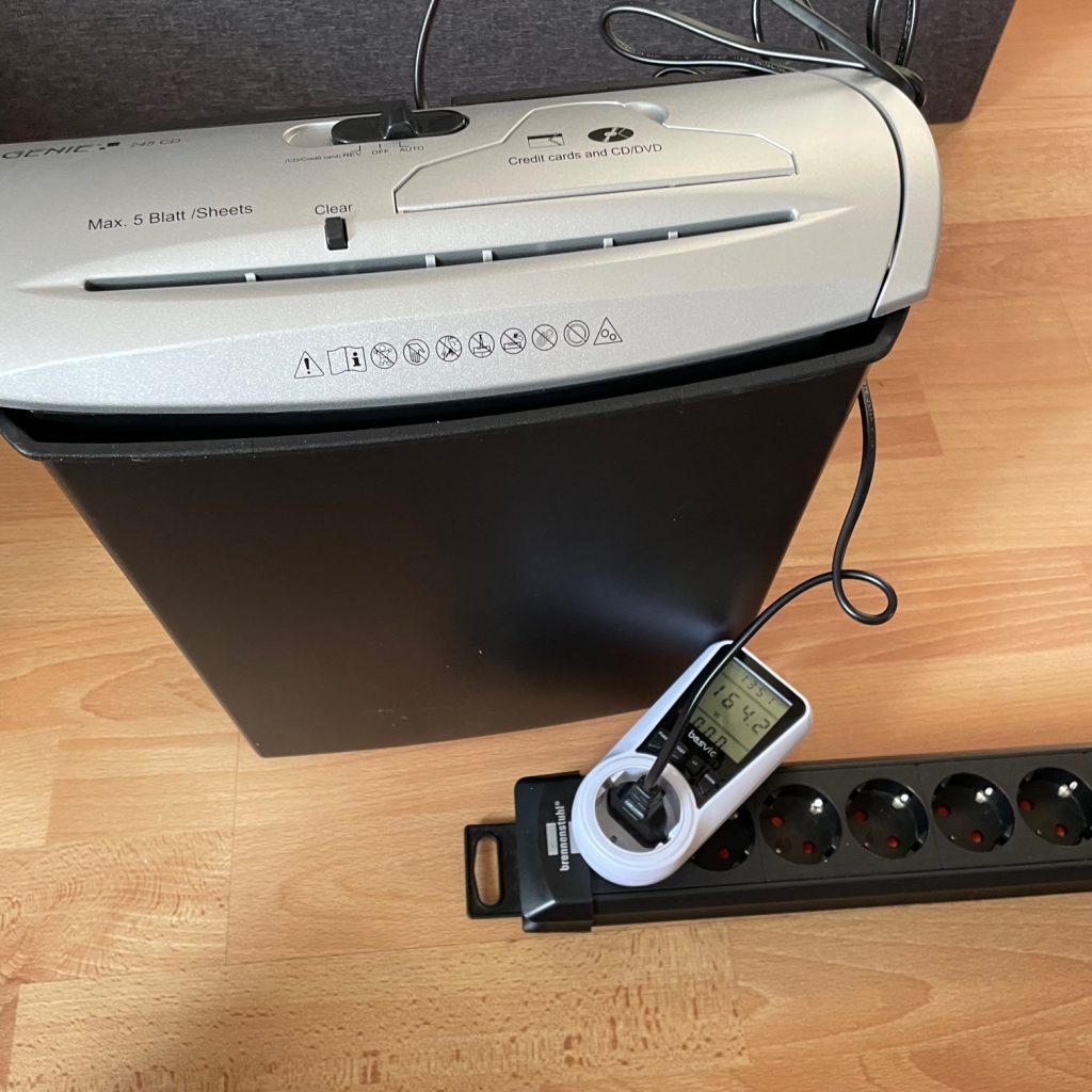 GENIE 245 CD Aktenvernichter Stromverbrauch