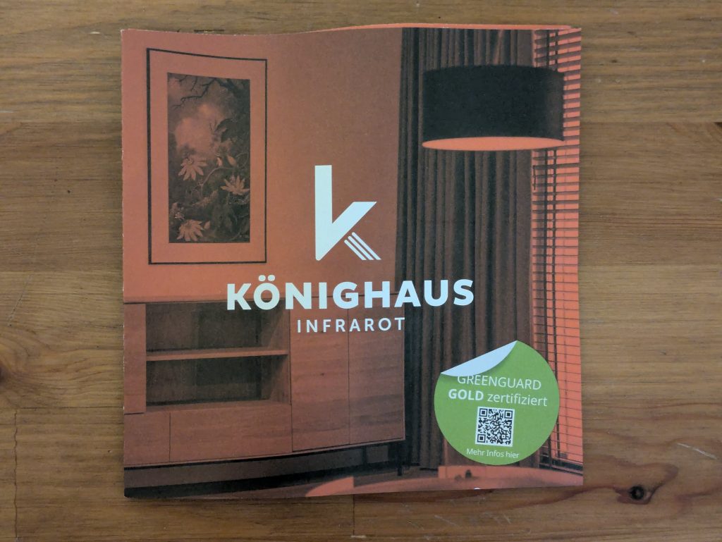 Hinweise zur Könighaus Panorama Infrarotheizung