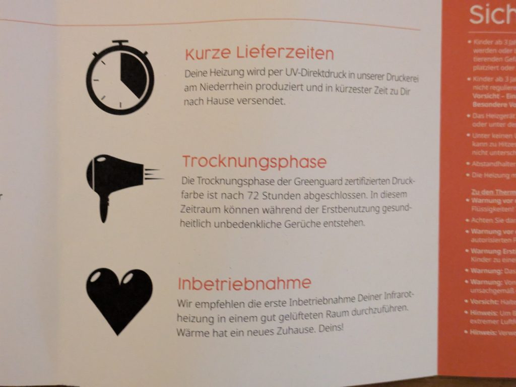 Hinweise zur Könighaus Panorama Infrarotheizung (3)