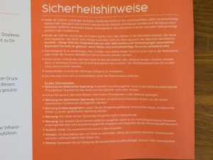 Hinweise zur Könighaus Panorama Infrarotheizung (4)