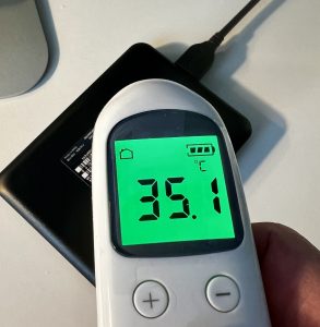 Toshiba Canvio Partner ‎HDTB510EK3AB externe Festplatte Temperaturtest