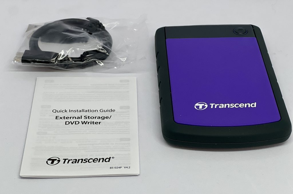 Transcend StoreJet ‎TS1TSJ25H3P 1TB externe Festplatte Lieferumfang