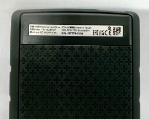 Transcend StoreJet TS1TSJ25H3P 1TB externe Festplatte Rückseite