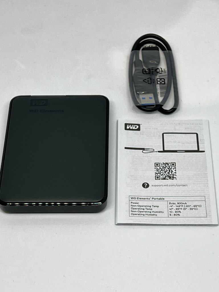 WD Elements WDBU6Y0020BBK Lieferumfang