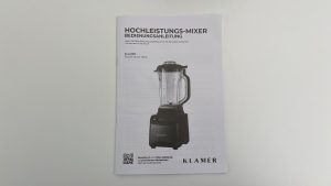 Klamer Standmixer Bedienungsanleitung