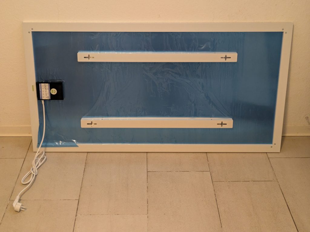 Könighaus M-1000 LED Infrarotheizung von hinten