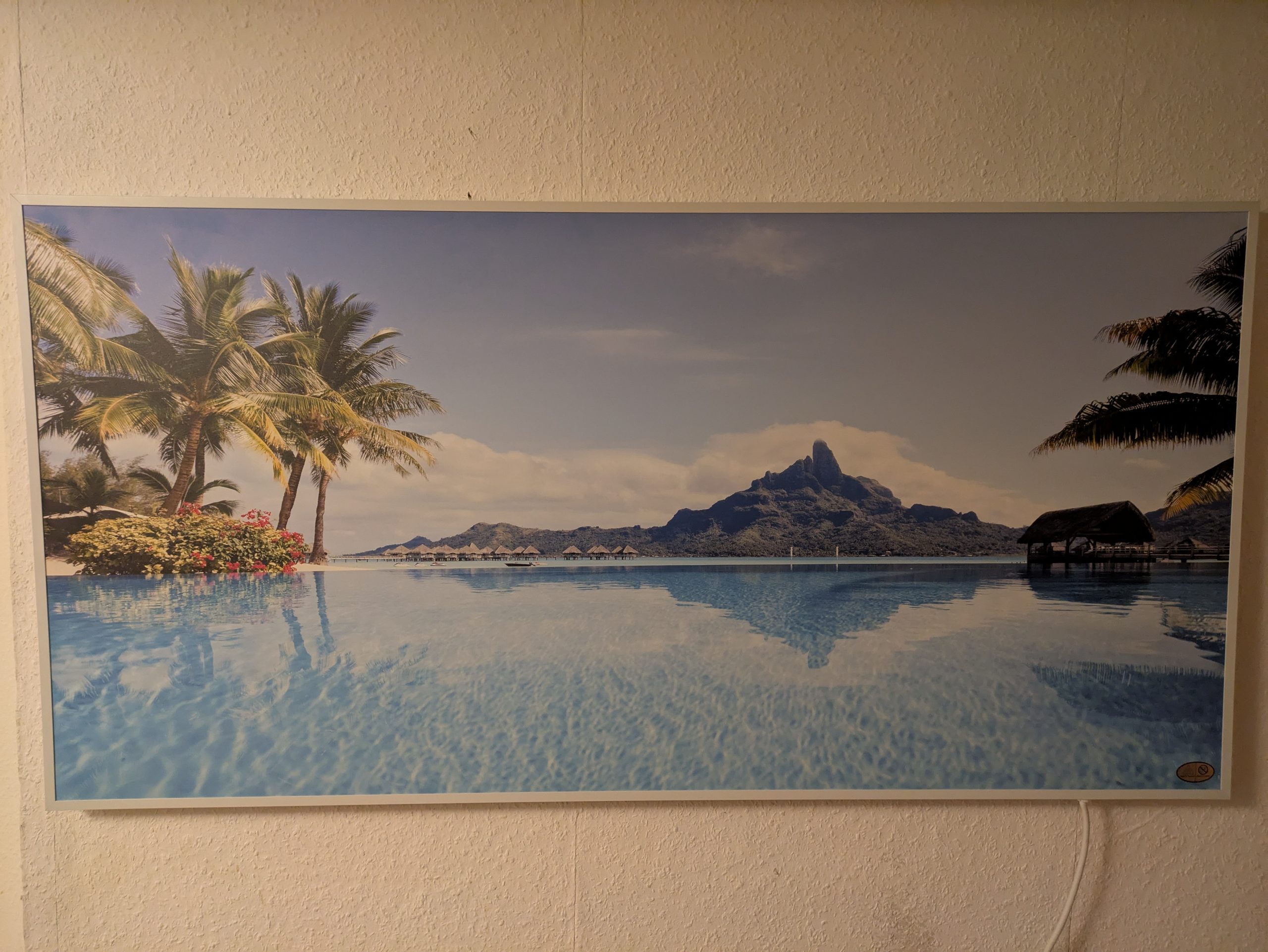 Könighaus Panorama Infrarotheizung aufgehangen