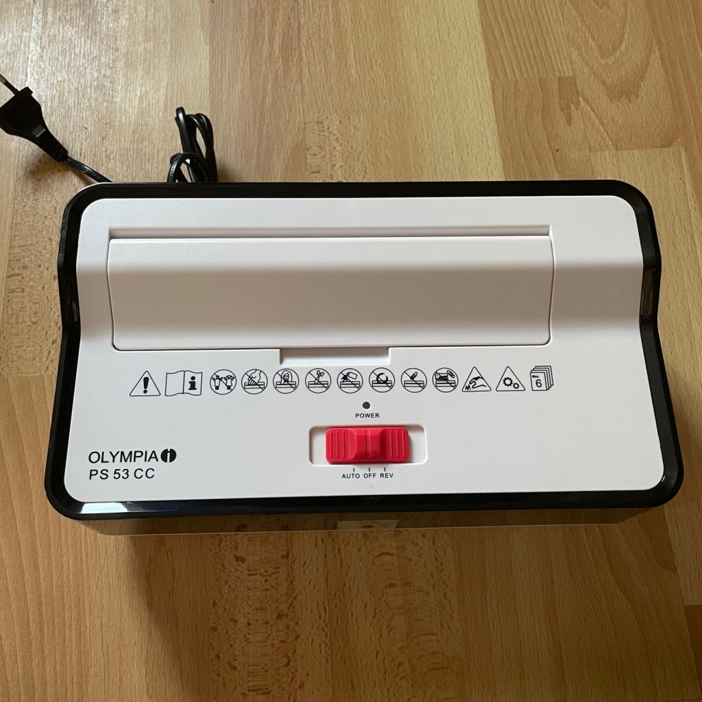 Olympia PS 53CC Aktenvernichter Aufsatz
