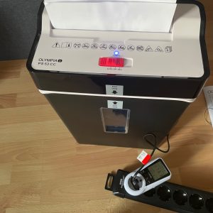 Olympia PS 53CC Aktenvernichter Stromverbrauch