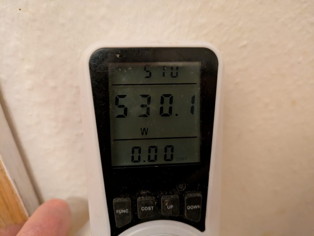Stromverbrauch des TROTEC TIH 500 S Infrarotheizung v2