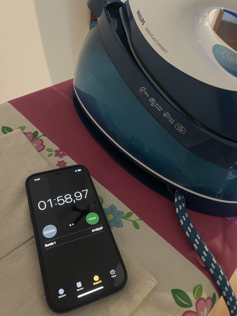 Philips PerfectCare Compact GC7844:20 Dampfbügelstation Aufheizzeit